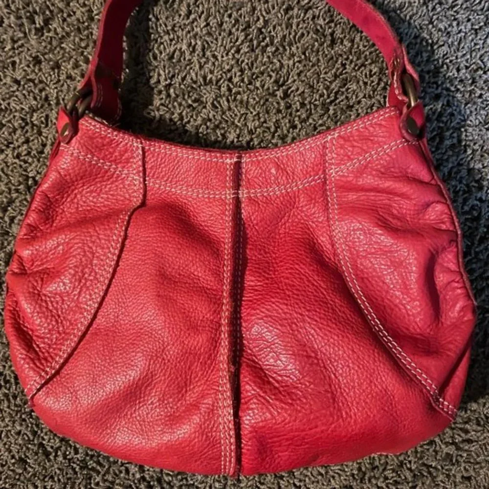 Lucky Red LeatherPebble Hobo bag - Picture 4 of 9